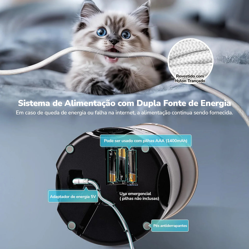 Alimentador Inteligente NewPet com Controle por App