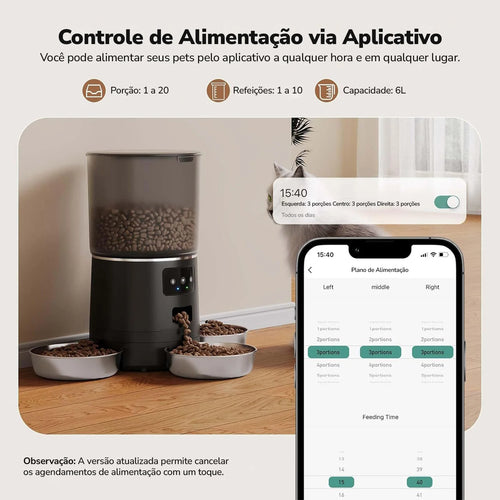 Alimentador Inteligente NewPet com Controle por App