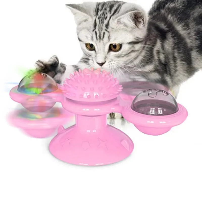 Brinquedo Interativo Giratório para Gatos