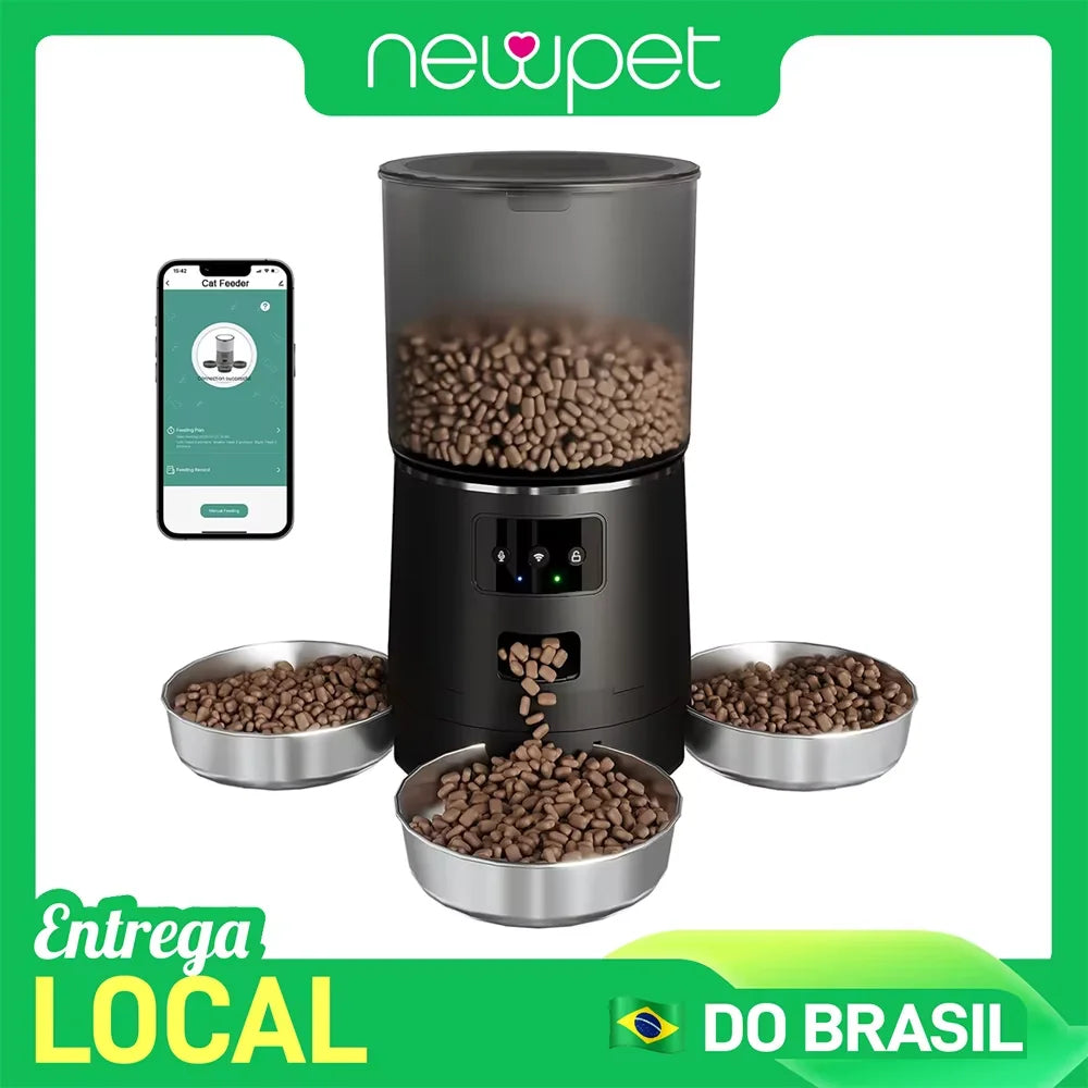 Alimentador Inteligente NewPet com Controle por App