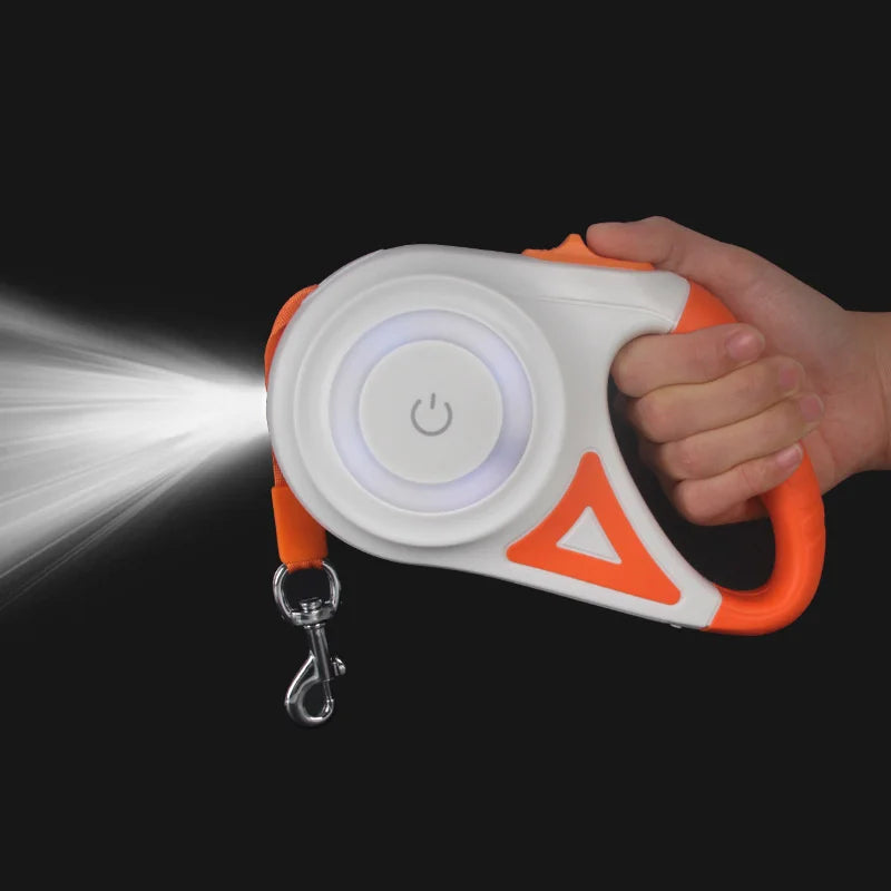 Guia Retrátil para Cães com LED